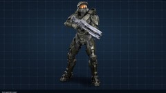 Men Guns soldiers 3d microsoft halo video games Halo 4 master 
