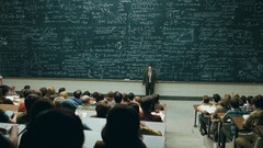 Men mathematics Students classroom blackboards teachers A 
