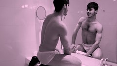 Men Narcissus mirrors male models Matthieu Charneau