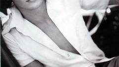 Men open shirt grayscale