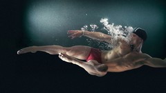 Men swimmer underwater male models