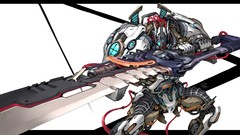 Men weapons white background exoskeleton Swords artwork fantasy 