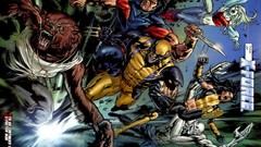 Men wolverine comics artwork marvel comics X-Force