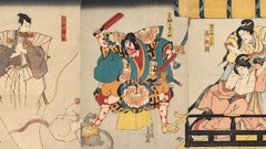 Men woman Japan Japanese costume kimono Rats artwork 