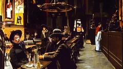 Men woman Paris France cafe paintings bar Spanish artwork 