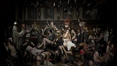 Men woman snakes lingerie models lust multiple persona sin orgy