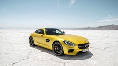 Mercedes-Benz yellow cars desert Car Mercedes-AMG GT vehicle