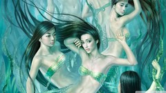 Mermaids fantasy art sirens