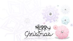 Merry Christmas abstract snow