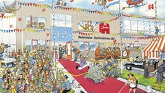 Mess puzzle cartoons drawings jumbo