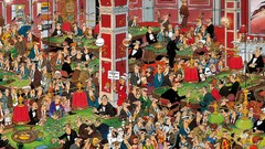 Mess puzzle casino Characters cartoons drawings roulette