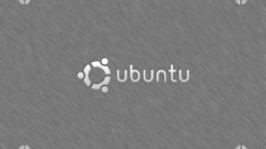Metal brush ubuntu logo