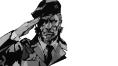 metal gear Minimalism soldier monochrome Big Boss video games