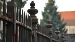 Metal spikes fences