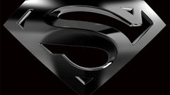 Metallic monochrome Superman Logo