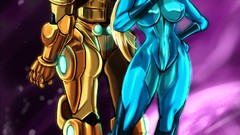 Metroid samus aran zero suit varia skin tight