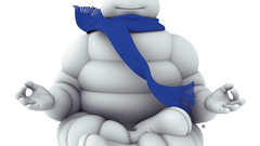 Michelin man mascot