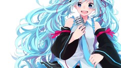 Micro tie anime girls hatsune miku vocaloid twintails Tiësto