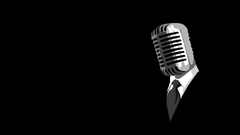 Microphones black background