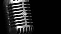 Microphones black background