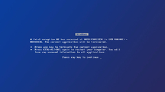 Microsoft windows blue screen