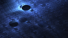 Midnight blues abstract