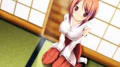 Miko Japanese clothes Seiza