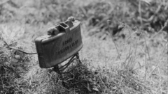 Military claymore weapons grayscale