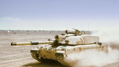 Military deserts tanks