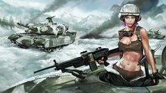 Military glasses tanks girls