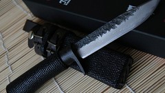 Military Knives damascus steel forged Daggers knife takedown