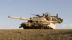 Military M1A1 tanks