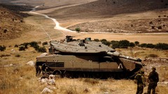 Military merkava tanks