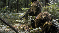 Military snipers camouflage gilly