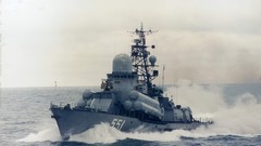 Military Soviet ships rockets