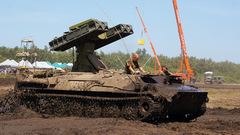 Military tanks anti-aircraft