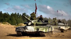 Military tanks battles T-72