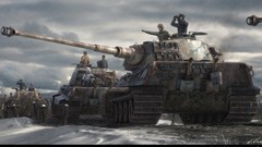 Military tanks King Tiger