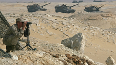 Military tanks M1A1 Abrams