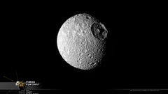 Mimas moon of Saturn