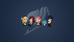 Minimalism Anime Chibi fairy tail Heartfilia Lucy Scarlet Erza