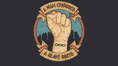 Minimalism cartoon bioshock rapture Andrew Ryan video games fist