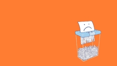 Minimalism funny shredder