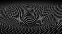 Minimalism gravity abstract digital art wormholes monochrome
