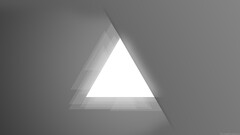 Minimalism gray triangle abstract digital art monochrome