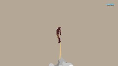 Minimalism Simple Background Marvel Cinematic Universe Iron Man
