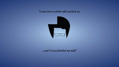 Minimalistic artwork IT crowd batman text i.t. crowd