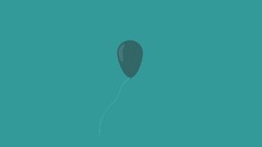 Minimalistic Balloons teal