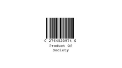Minimalistic barcode white background