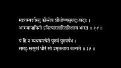 Minimalistic Bhagavad Gita Bhagavadgita Sanskrit